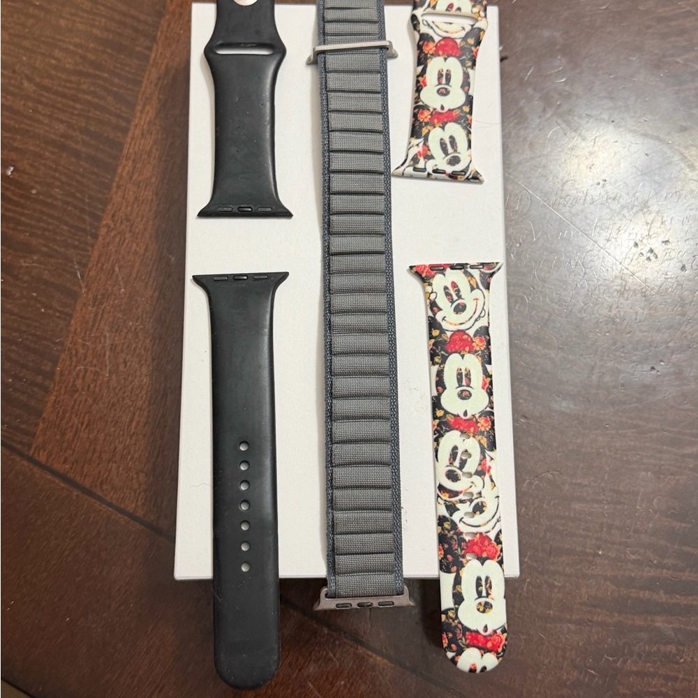 Apple Watch Bands Set - Black, Gray, and Multicolor